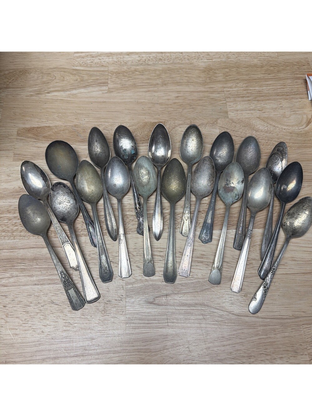 20 Silver-plated Tea And Soup Spoons For CRAFT USE NOT FOOD USE